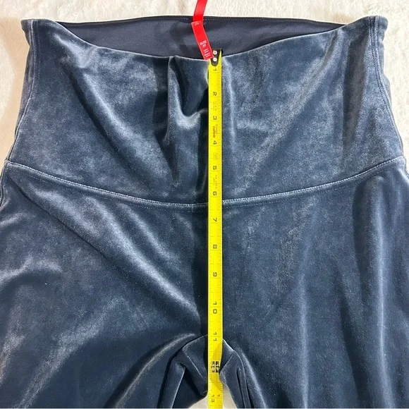 SPANX Slate Blue Velvet High-Rise Leggings Size 1X - Picture 8 of 11